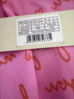 Never Fully Dressed Plus Love Print Wrap Mini Dress Pink & Red Sz 18 NWT thumbnail 8