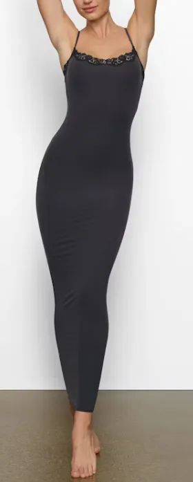 SKIMS Fits Everybody Lace Long Slip Dress thumbnail 1