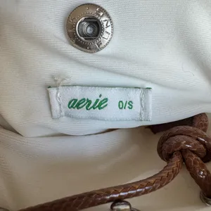 Aerie Sherpa Fleece Crossbody Bag –‎ Cream Shearling Style O/S Boho preppy thumbnail 4