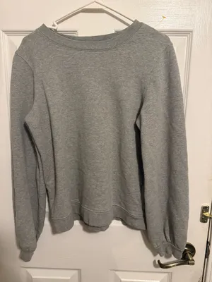 Banana Republic Gray Crewneck Pullover Sweatshirt Size Small thumbnail 1