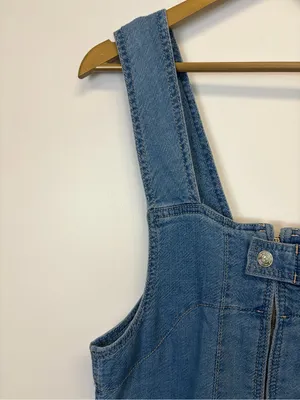 Free People We The Free Denim Jude Shortalls Overalls thumbnail 6