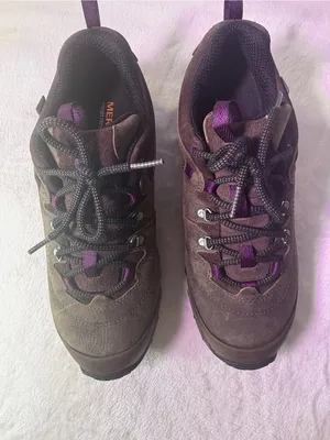 Merrell Brown with Purple Accent Women's Trail Shoe thumbnail 4