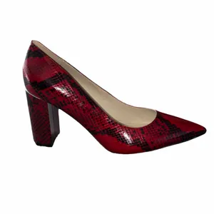 NEW MARC FISHER SNAKE PRINT Pump Heel Sandal Slip On thumbnail 8