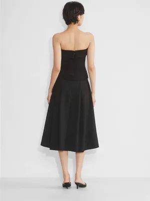 Aritzia Babaton FigureKnit Eyecatcher Black Tube Top Blouse L thumbnail 4