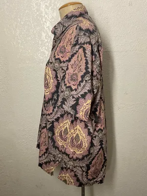Isabel Marant Iggy Print Button Up Shirt Retro Print Womens Size S thumbnail 5