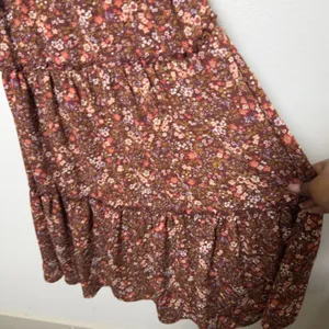 Trixxi Women Forest Fairy Maxi Dress Large Brown Floral Babydoll Cottagecore Boh thumbnail 6
