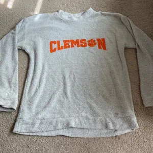 Clemson Sweater Gray Size XL thumbnail 1