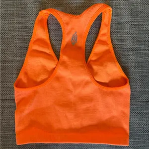 Free People Orange Ribbed Women's Sports Bra/Tank Top thumbnail 2