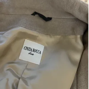Cinzia Rocca Tan Wool Coat Size 6 thumbnail 4