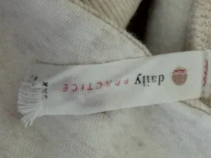 Daily Practice Anthropologie Women’s XXS Beige Funnel Neck Side Tie Sweatshirt thumbnail 7
