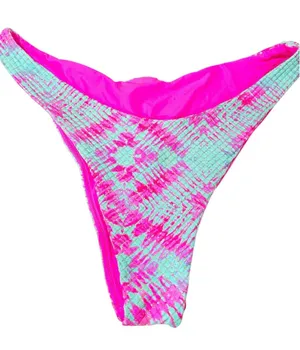 Luli Fama SHOCK WAVES High Leg Brazilian Bottom Multicolor thumbnail 1