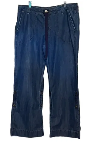 Levi's Tab Twills Women's‎ Jeans/Capris Tie Waist Size 14 28 1/2" Inseam x 17" thumbnail 1