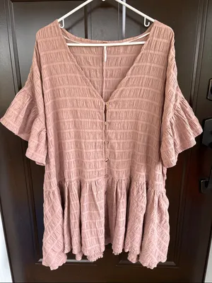 EUC Free People Kaylani Tunic Oversized Small thumbnail 1