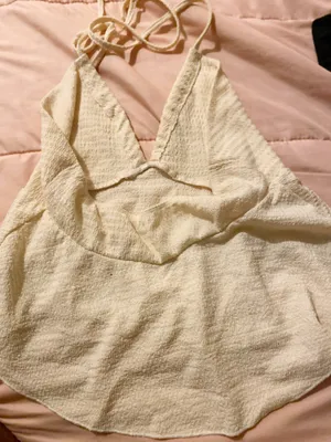 H&M beige Tie Top  thumbnail 3