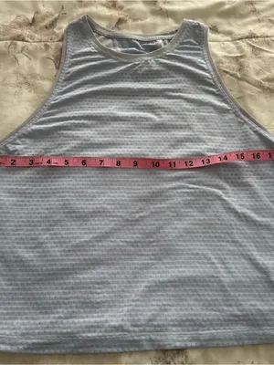 MAS Intimates Light Blue raceback Sleeveless Athletic Tank Top size S athleisure thumbnail 4