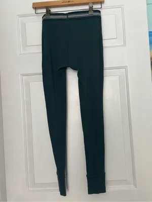 Skims Limited Edition Cotton Rib Leggings in Spruce thumbnail 3
