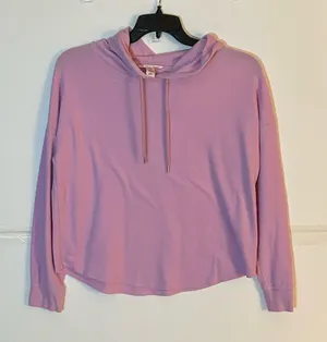 Victoria's Secret Lavender Hoodie Drawstring M thumbnail 1