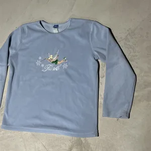 Vintage Disney "Tink" Tinkerbell Blue Sweatshirt Women's SZ XL Embroidered thumbnail 2