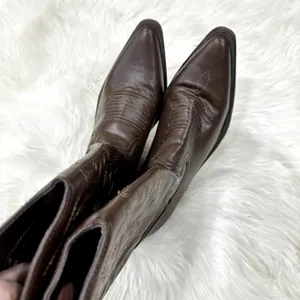 Rampage Wittney Faux Leather Cowgirl Boots Sz 7.5 thumbnail 3