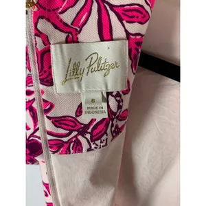 Lilly Pulitzer Mila Dress Size 6 Elderflower Blossom Lil Escape Plan Pink Floral thumbnail 15