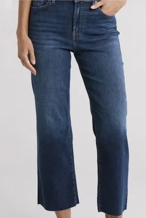 7 For All Mankind - Alexa Crop Straight Leg‎ Jeans thumbnail 1