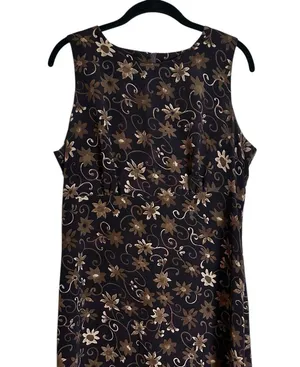 Vintage Byer Studio Maxi Dress Empire Waist Floral 90s Grunge Boho Size 12 thumbnail 2