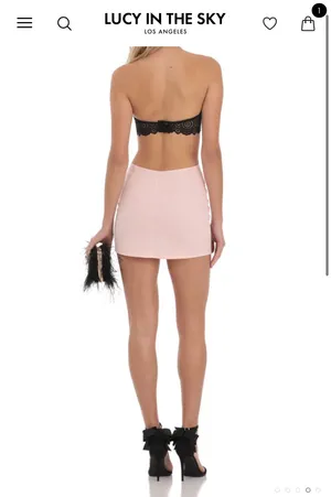 Lucy in the Sky Strapless mini dress thumbnail 2