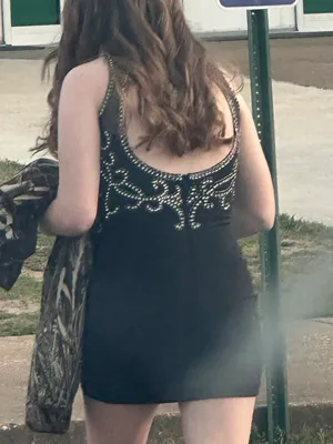 black homecoming dress thumbnail 2
