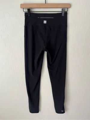 Vuori pace high rise reflective leggings black small thumbnail 4