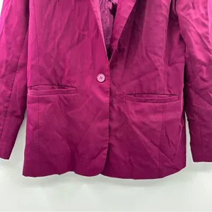 RTR‎ Endless Rose Purple Pink Single Breasted Long Sleeve Blazer Sz M thumbnail 5
