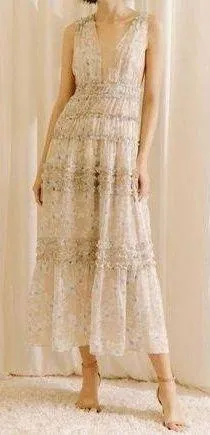 Storia Ruffle Floral Maxi Dress thumbnail 1