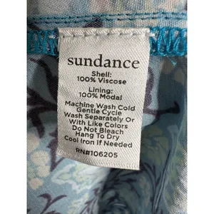 Sundance Tierra Floral Button Down Midi Dress Women's Blue Size Petite Large PL thumbnail 4