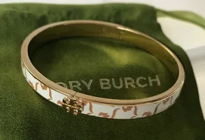 NWOT Tory Burch Gold and Cream Bracelet thumbnail 1