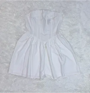 Forever 21 White Corset Romper thumbnail 1