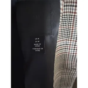 Checked Coat in Brown and Black Houndstooth Tan Size M thumbnail 3