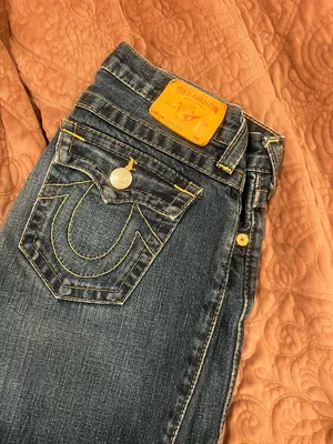True Religion Dark Wash Women's Jeans - Classic Straight Leg thumbnail 3