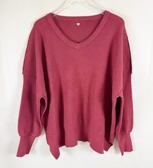Amazon Anrabess Pullover V-Neck Knit Sweater thumbnail 2