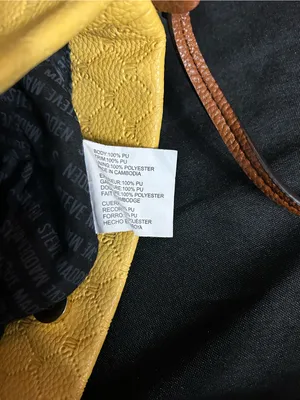 Steve Madden Crossbody Bag in Mustard Yellow & Brown thumbnail 9