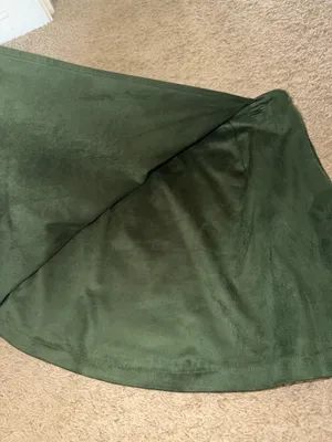 Blue Rain Green Suede Mini Skirt thumbnail 2