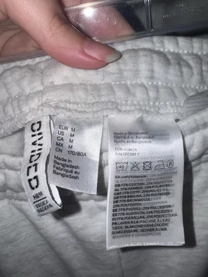 H&M Divided light gray ménage oversized jogger sweatpant thumbnail 5