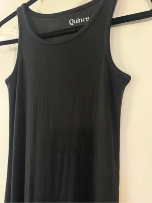 Quince Black Sleeveless Tank Maxi Dress thumbnail 2