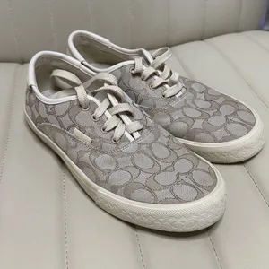 Coach Women's Citysole Skate sneakers Size 9B taupe tan lace up thumbnail 2