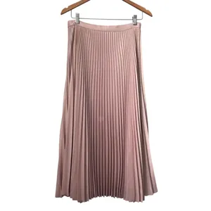 Club Monaco Blush Pink Pleated Maxi Long Women’s Skirts Size 6 thumbnail 4