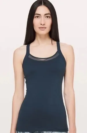 lululemon navy rally your heart tank thumbnail 1
