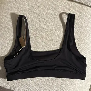 NWT SKIMS Signature Swim Top Onyx size L thumbnail 7