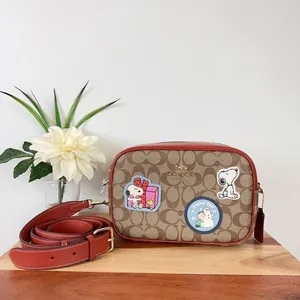 NWT Coach X Peanuts Jamie Camera Bag In Signature Canvas‎ With Patches thumbnail 2