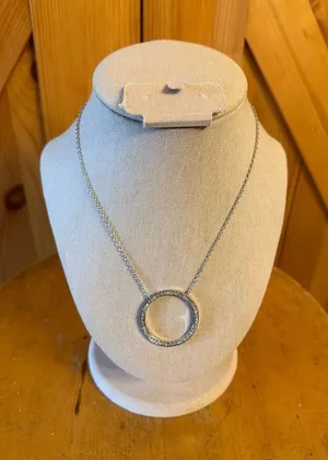 circle pendant "circle of life" or "eternity" pendant necklace (7405) thumbnail 1