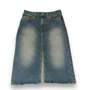 Vintage Y2K Denim Slit Skirt thumbnail 2