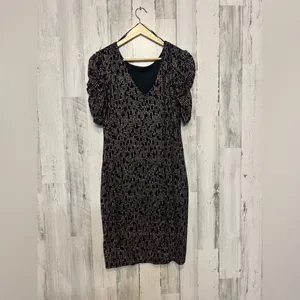 Quiz black and purple formal dress thumbnail 7