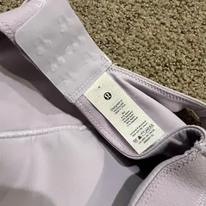 lululemon in alignment straight strap bra light support in lavender dew thumbnail 5